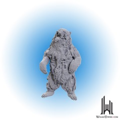 Wizkids Deep Cuts Unpainted Miniatures: Zombie Grizzly Bear